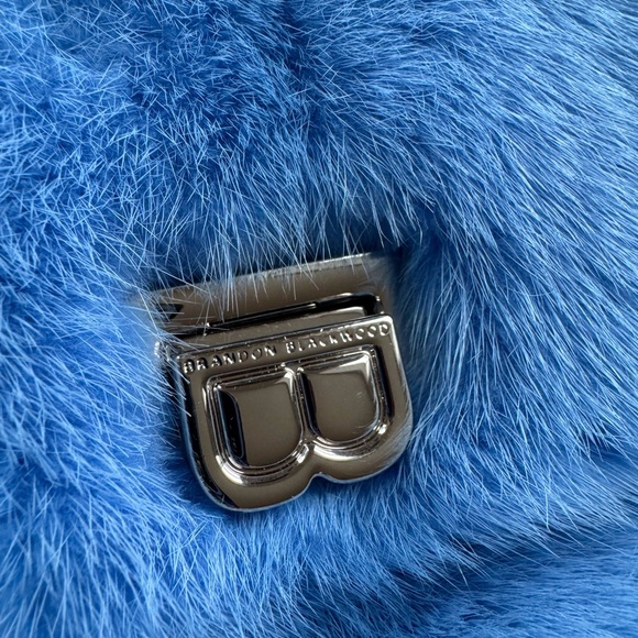 Brandon Blackwood Blue Mink Lisa Shoulder Bag - Picture 2 of 7